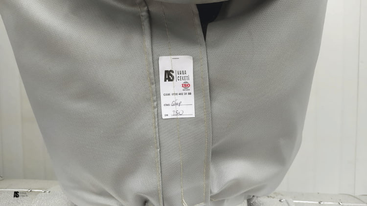 Endüstriyel tesisler için özel ölçülerde vana ceketi üretimi